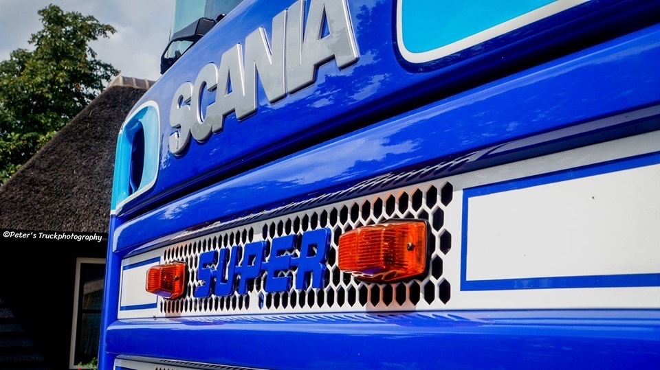 Retroline Scania SUPER embleem polyester