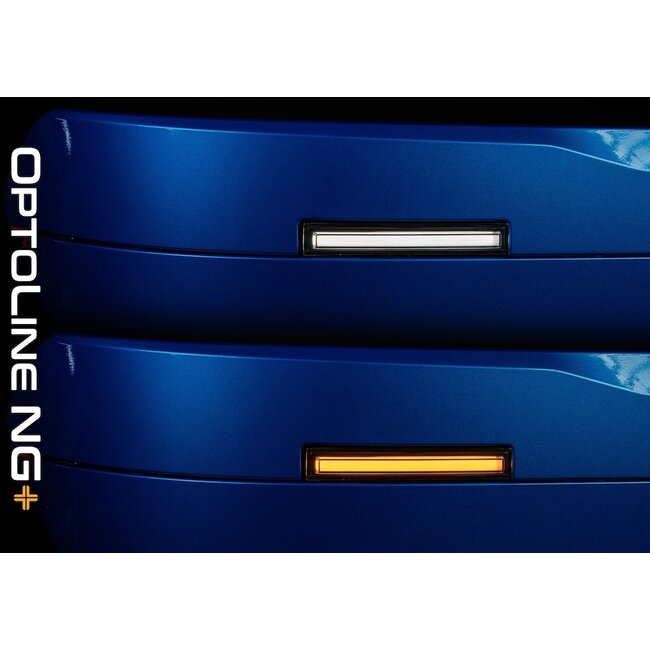 Scania Nextgen, LED-solskyddslampa Optoline NG+, vit/orange