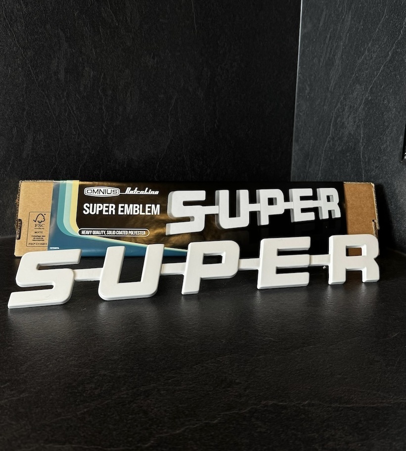 Retroline Scania SUPER embleem polyester