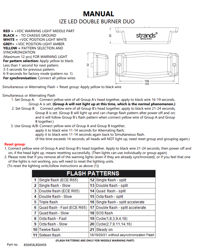Strands IZELED Black Bullet dubbelbrander