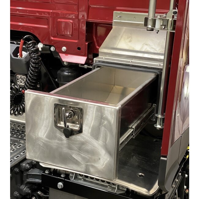 Aluminium-Staubox mit Schiebeschublade DAF XG und XG+