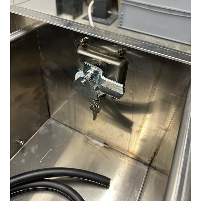 Förvaringslåda i aluminium med utdragbar låda DAF XG och XG+