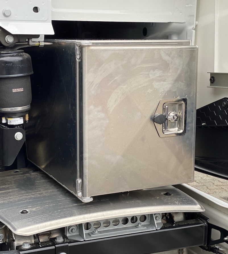 Opbevaringsboks i aluminium til DAF XG og XG+