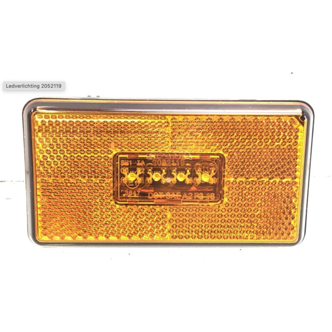 Scania LED-Seitenmarkierungsleuchte orange mit Reflektor