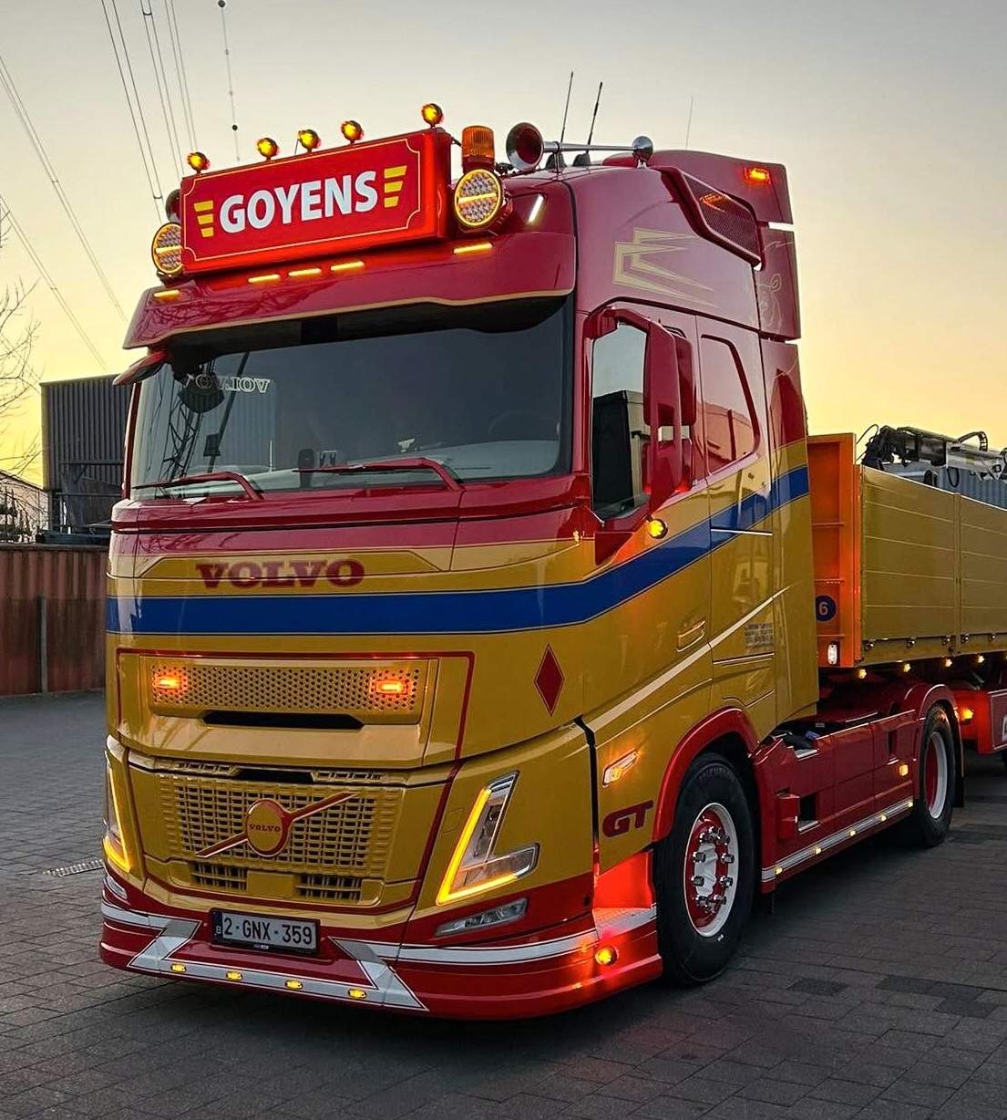 Feux de jour à LED orange, jaune ou blanc chaud pour Volvo FH5+Aero 2020+
