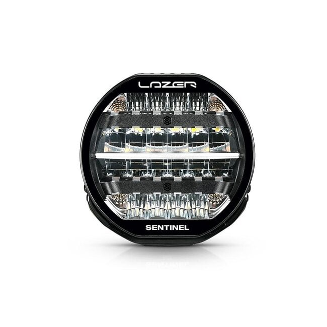 Lazer Sentinel 9" Highline - Sort (hvid/orange + Flash)