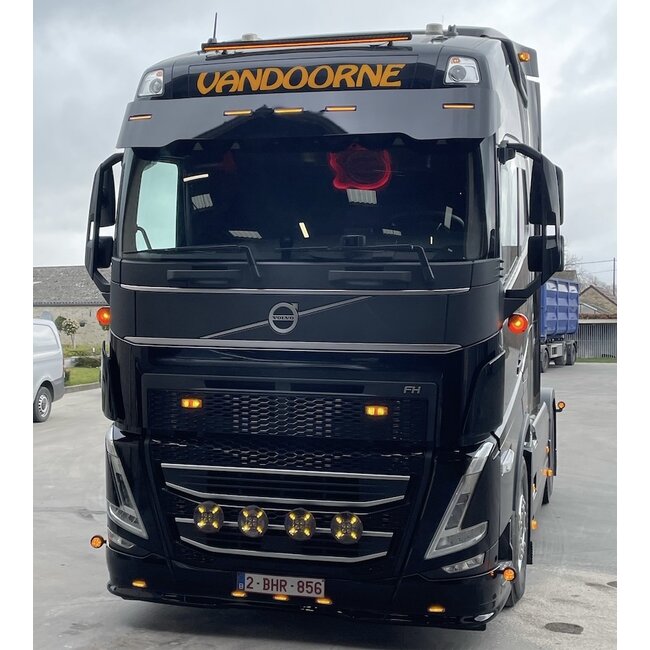 Fox Parts-solskydd för Volvo FH4/FH5/Aero + FM5, anpassat, 28,5 cm