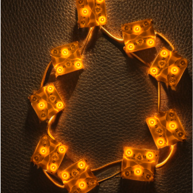 Bande LED blanc chaud/orange commutable universelle pour boîte à lumière 130 - 160 cm 12/24v