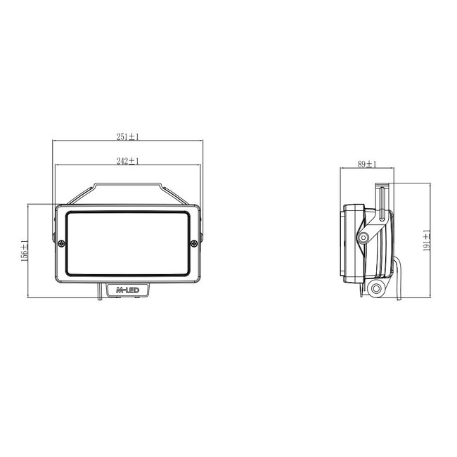 M-LED Classic 220 Fernscheinwerfer mit zweifarbigem Positionslicht