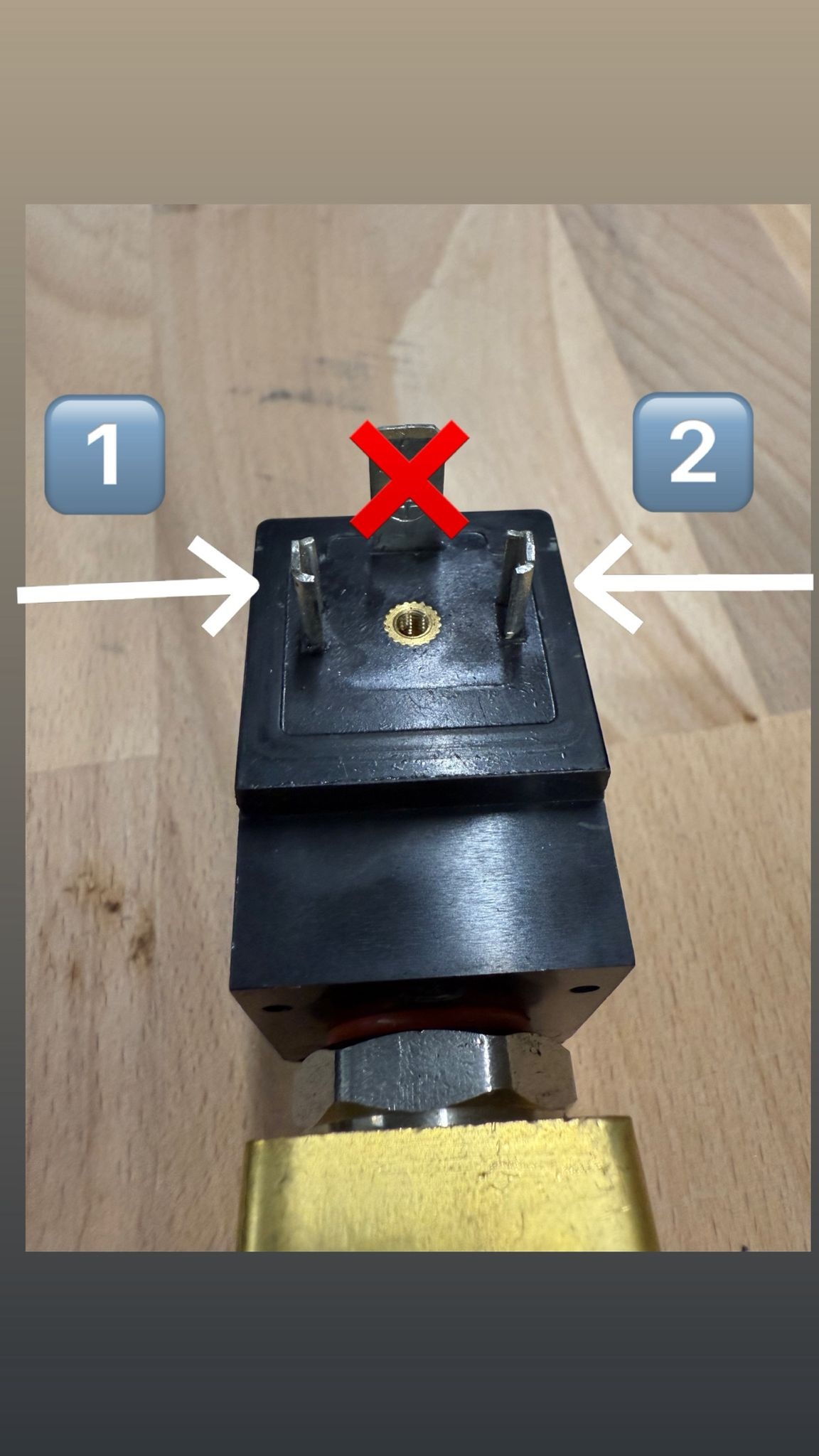 Magneetventielklep t.b.v. uitlaatklep