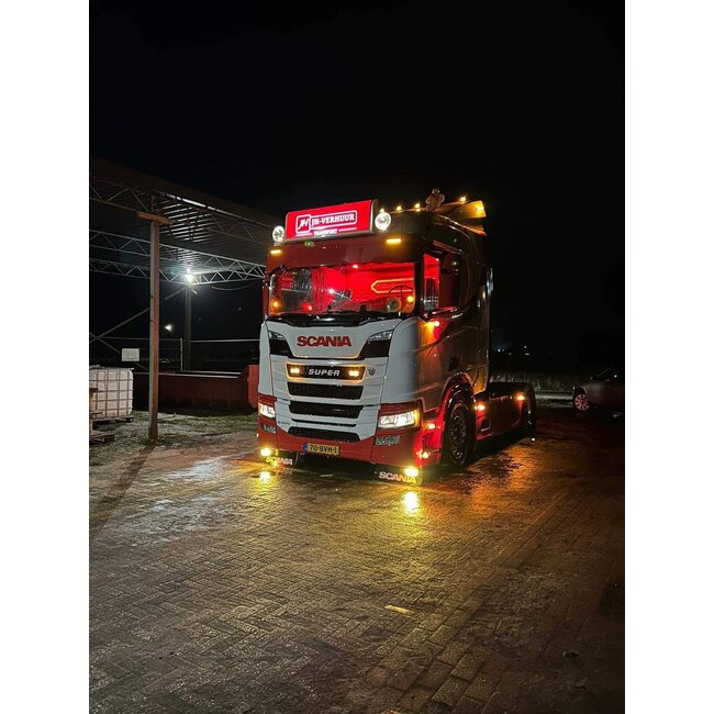 Scania NG stadsljusskyltar med och utan blinkers