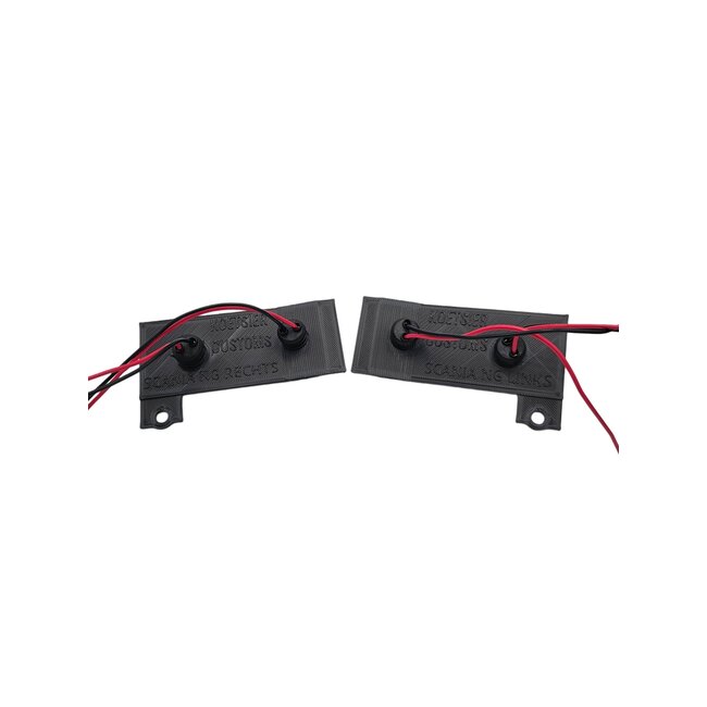 Plaques d'immatriculation lumineuses Scania NG avec et sans clignotants