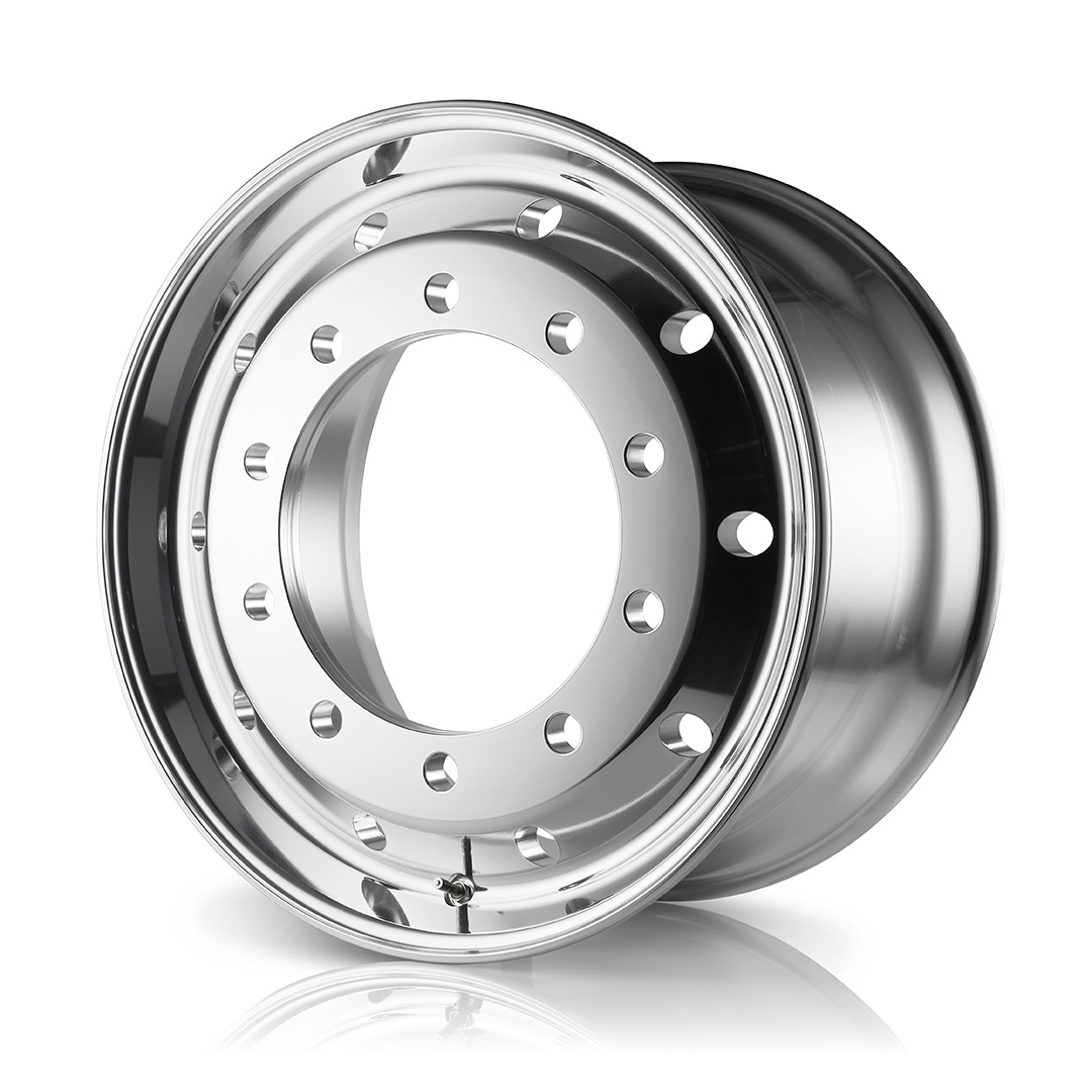 Omnius Wheels Chrom-Aluminium-Felge für Anhängerlenkachse 22,5" x 11,75"