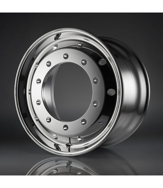 Omnius Jante Omnius Wheels en chrome-aluminium pour essieu directeur de remorque 22,5" x 11,75" / ET 120