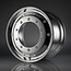 Omnius Omnius Wheels Chrome-Aluminum Rim for Trailer Steering Axle 22.5" x 11.75" / ET 120