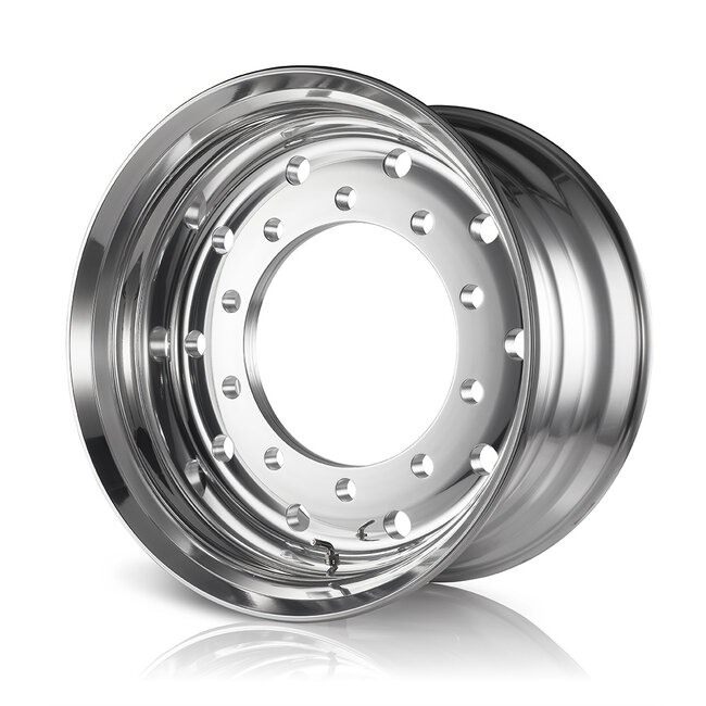 Omnius Wheels Chrome-Aluminum Trailer Rim 22.5" x 11.75" / ET 0