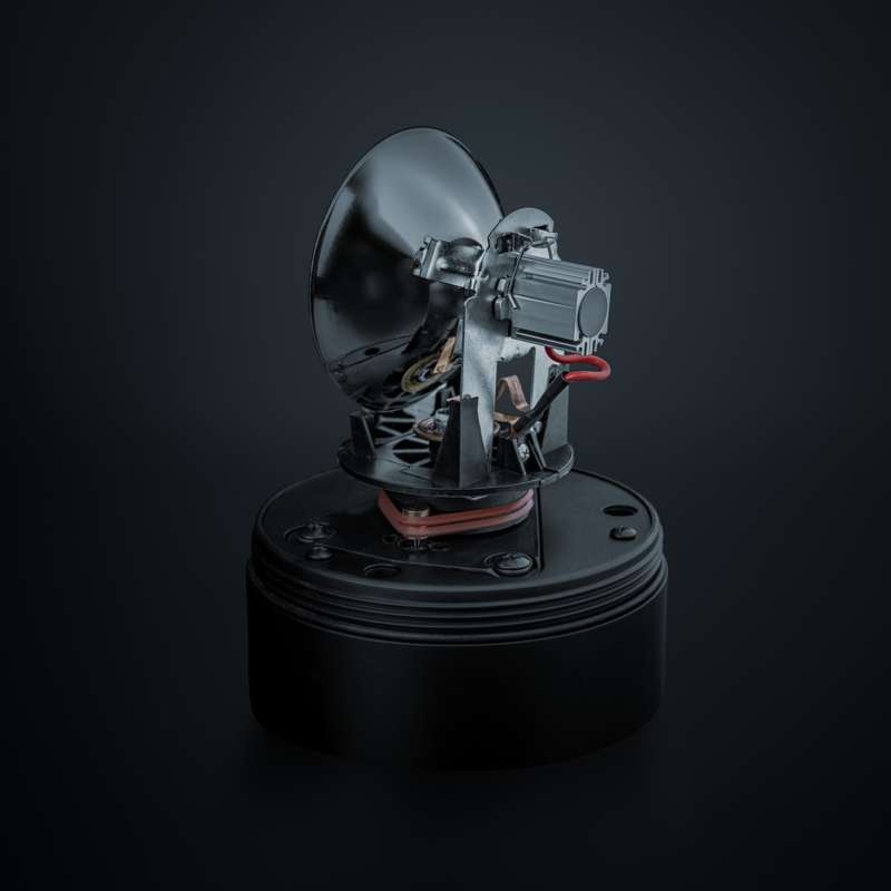 IZE LED rotating beacon with orange hood