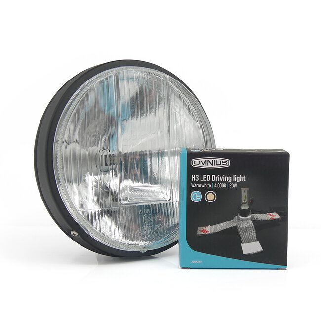 LED-ersättningsset H3 varmvit inkl. monteringsfjäder