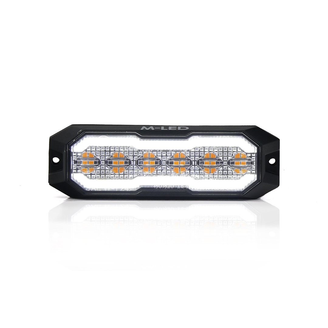 Flitser met Halo ring smoked lens