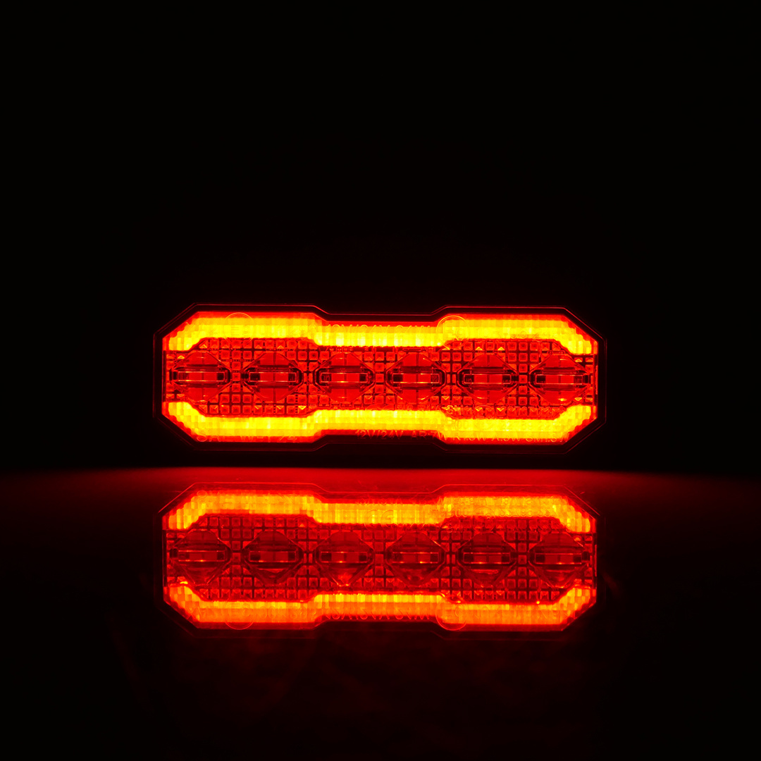 Flitser met Halo ring smoked lens