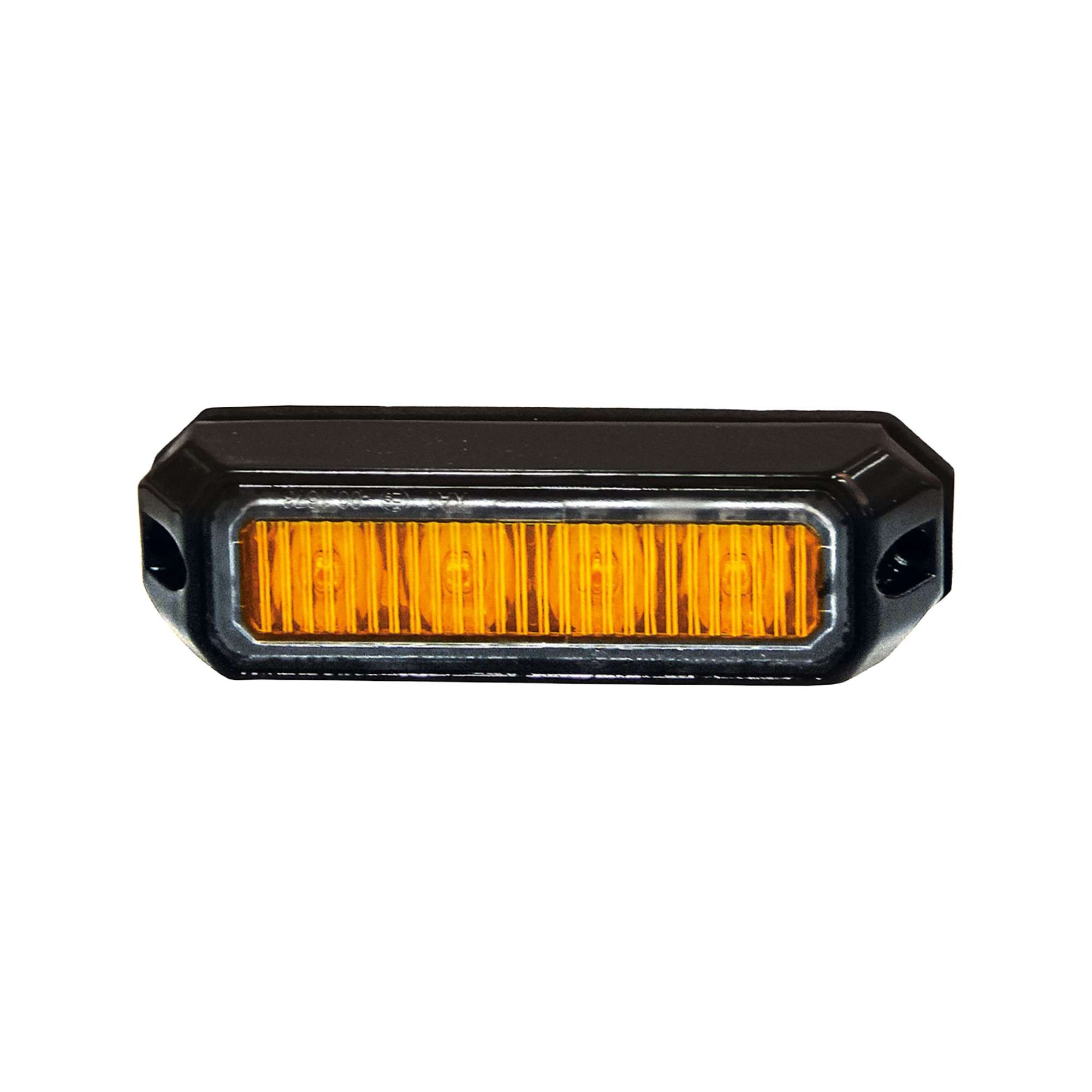 Strands Strands Mini Directional Warning Light Amber With Shielded Cable