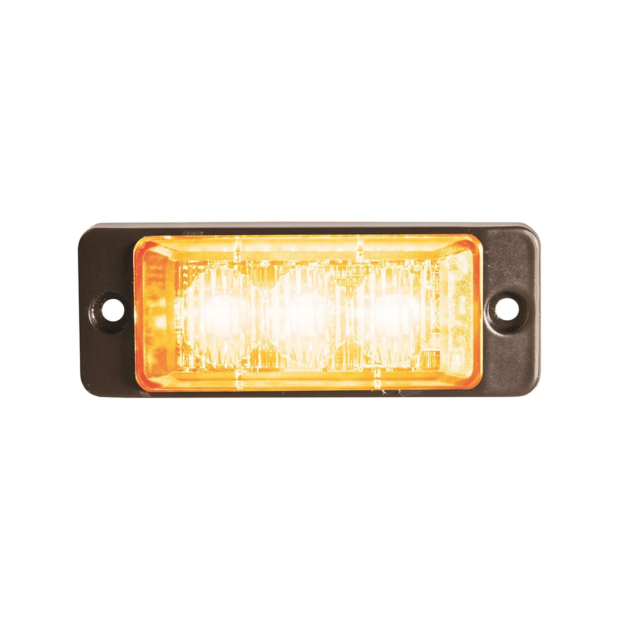 Strands Strands Slim Directional Warning Light Amber 3 Led, Adr Approved