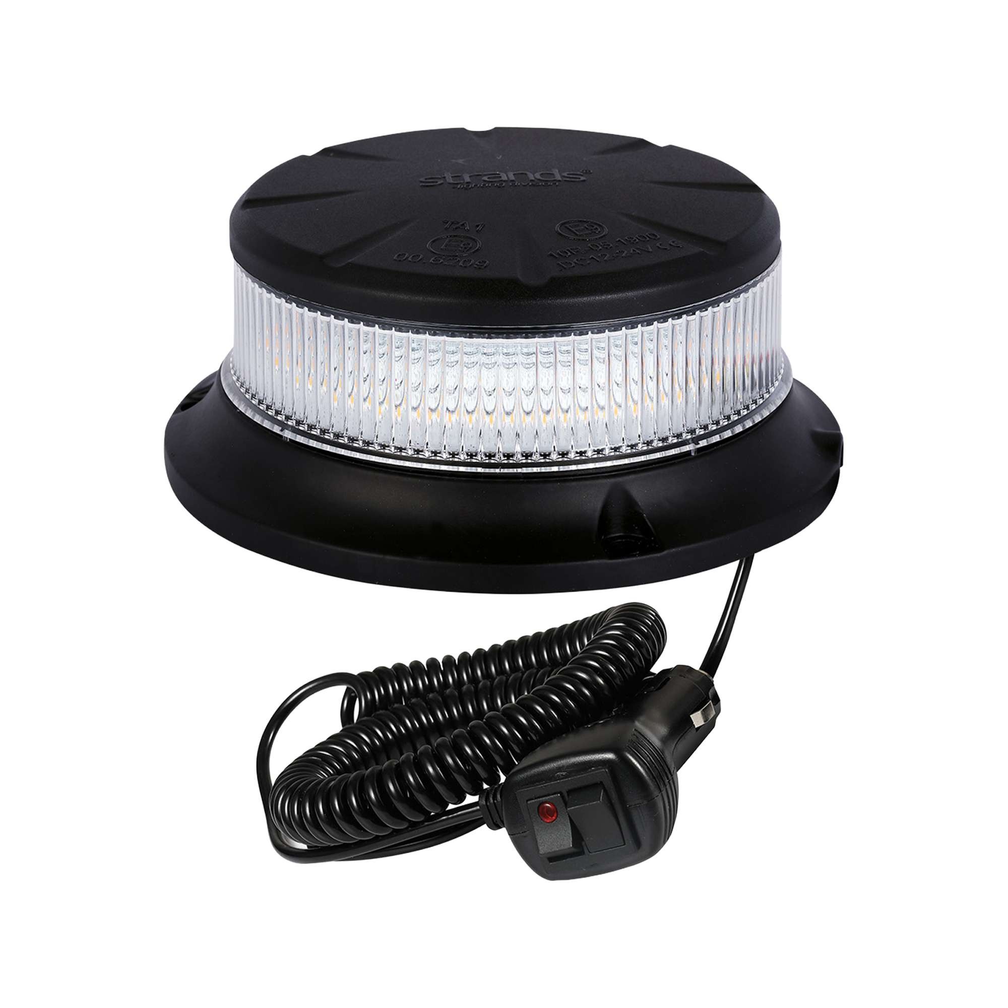 Strands Strands Warning Light Beacon Magnet/Clear Lens/Amber Led