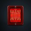 Strands Ize LED-achterlicht met rode lens, vierkant