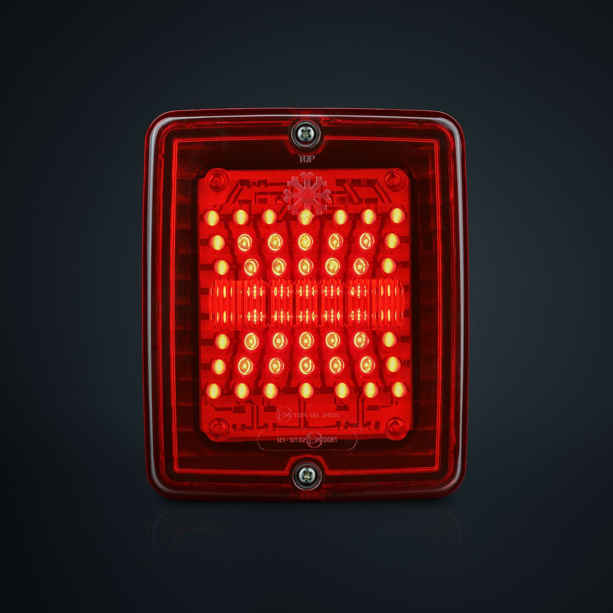 Strands Ize Led Taillight Red Lens Square