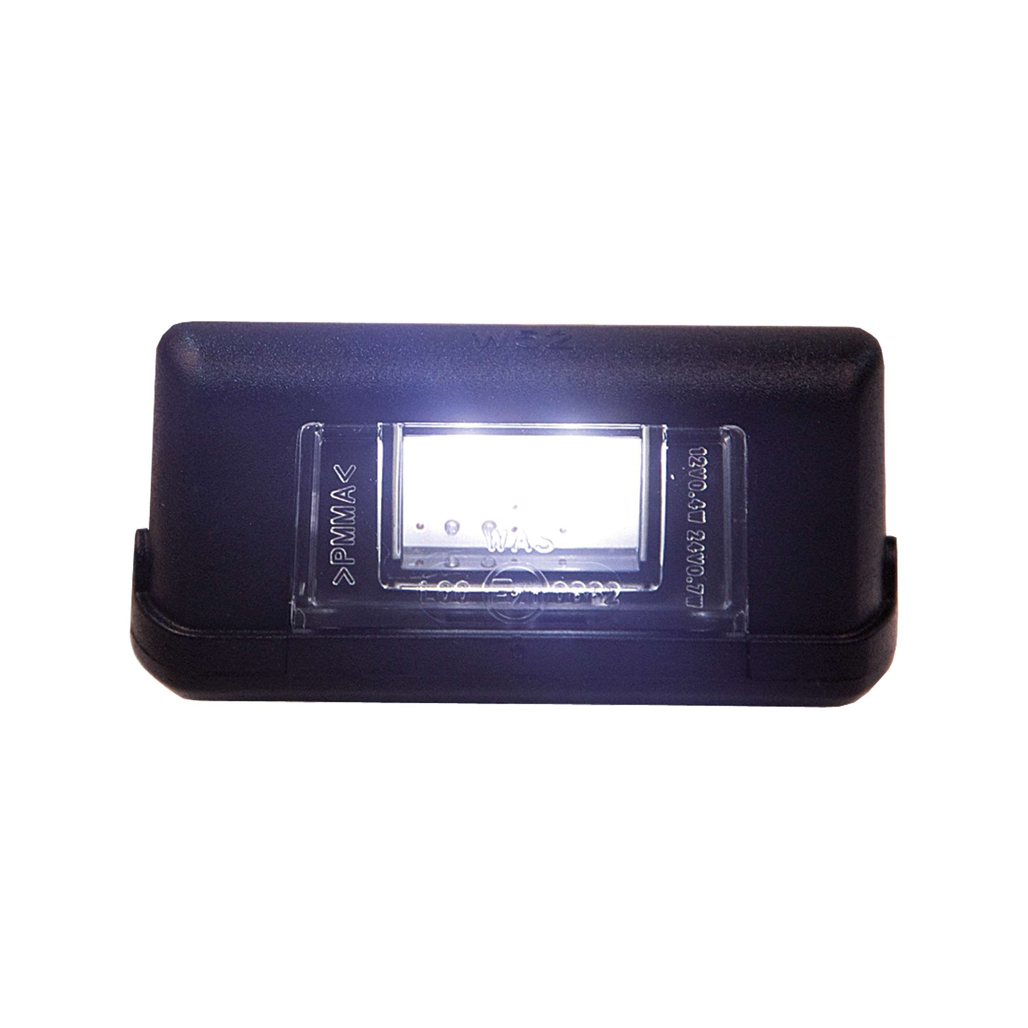 Strands Éclairage de plaque d'immatriculation Strands blanc à 4 LED, noir