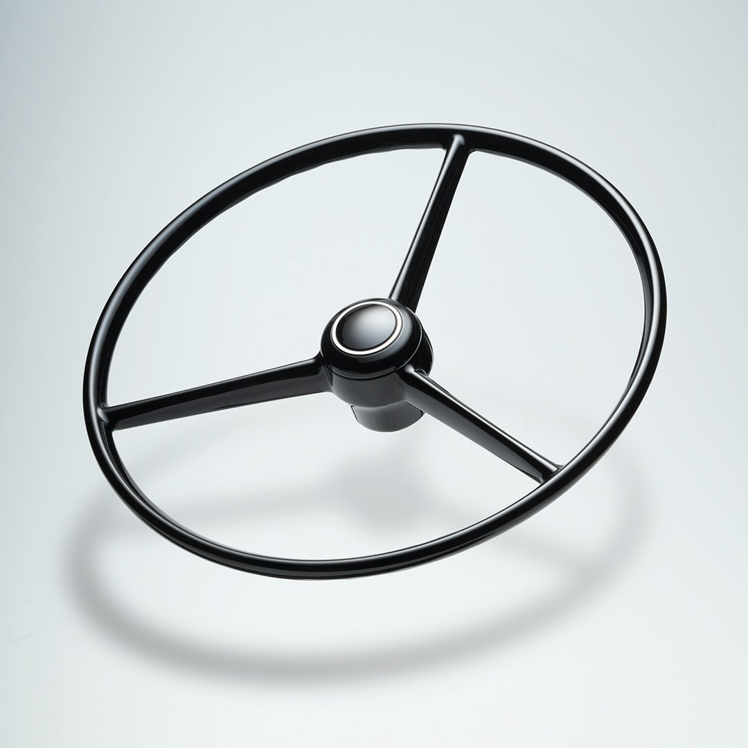 Driespaak Stuurwiel 50cm Zwart