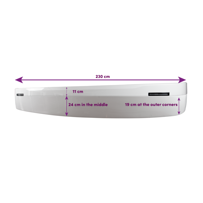 TruckStyle Sweden Zonneklep Scania NextGen 35cm - Rond
