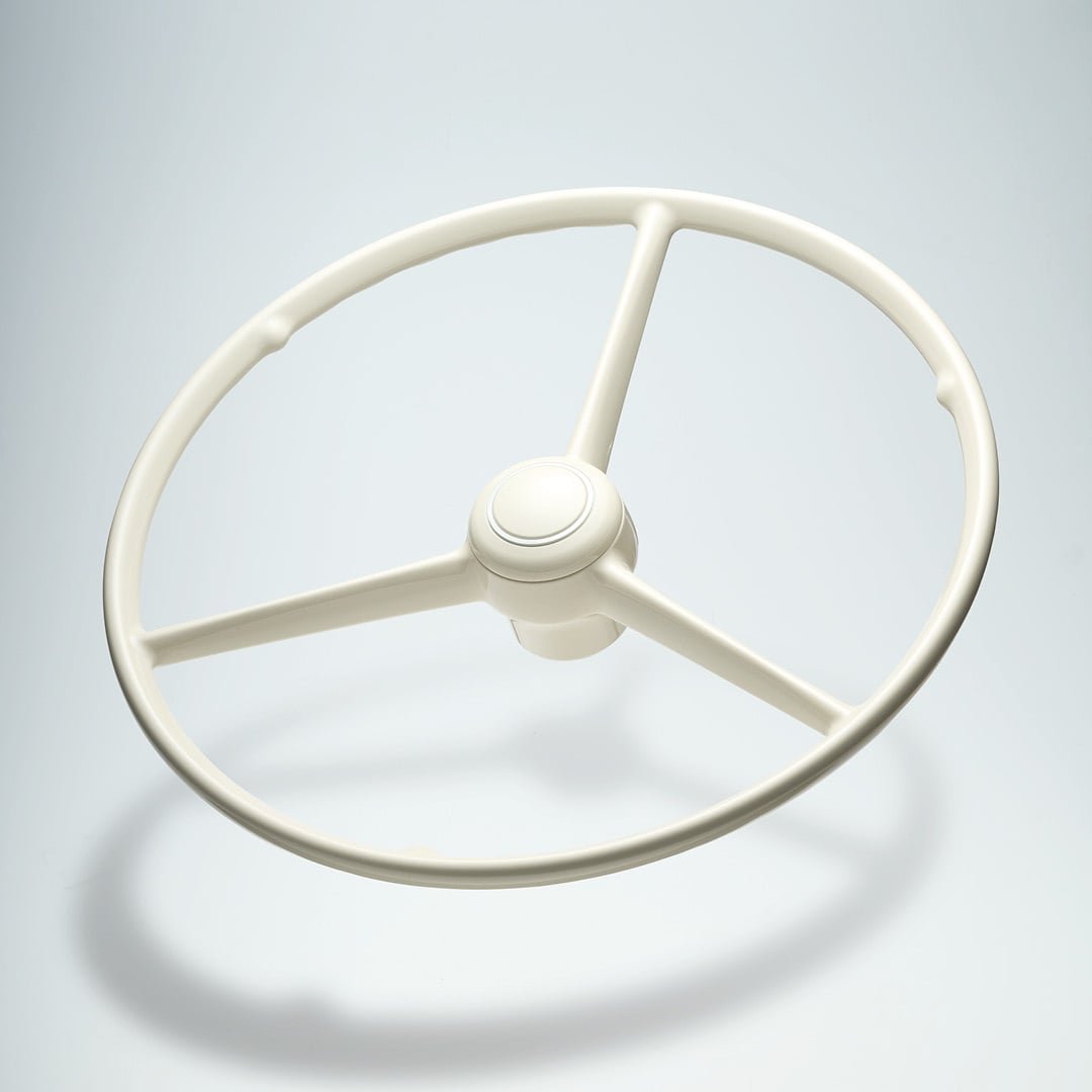 Driespaak Stuurwiel 53cm Wit