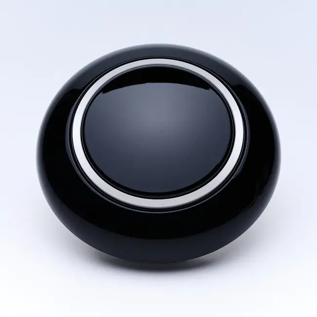 Three-spoke Steering Wheel 50cm Black