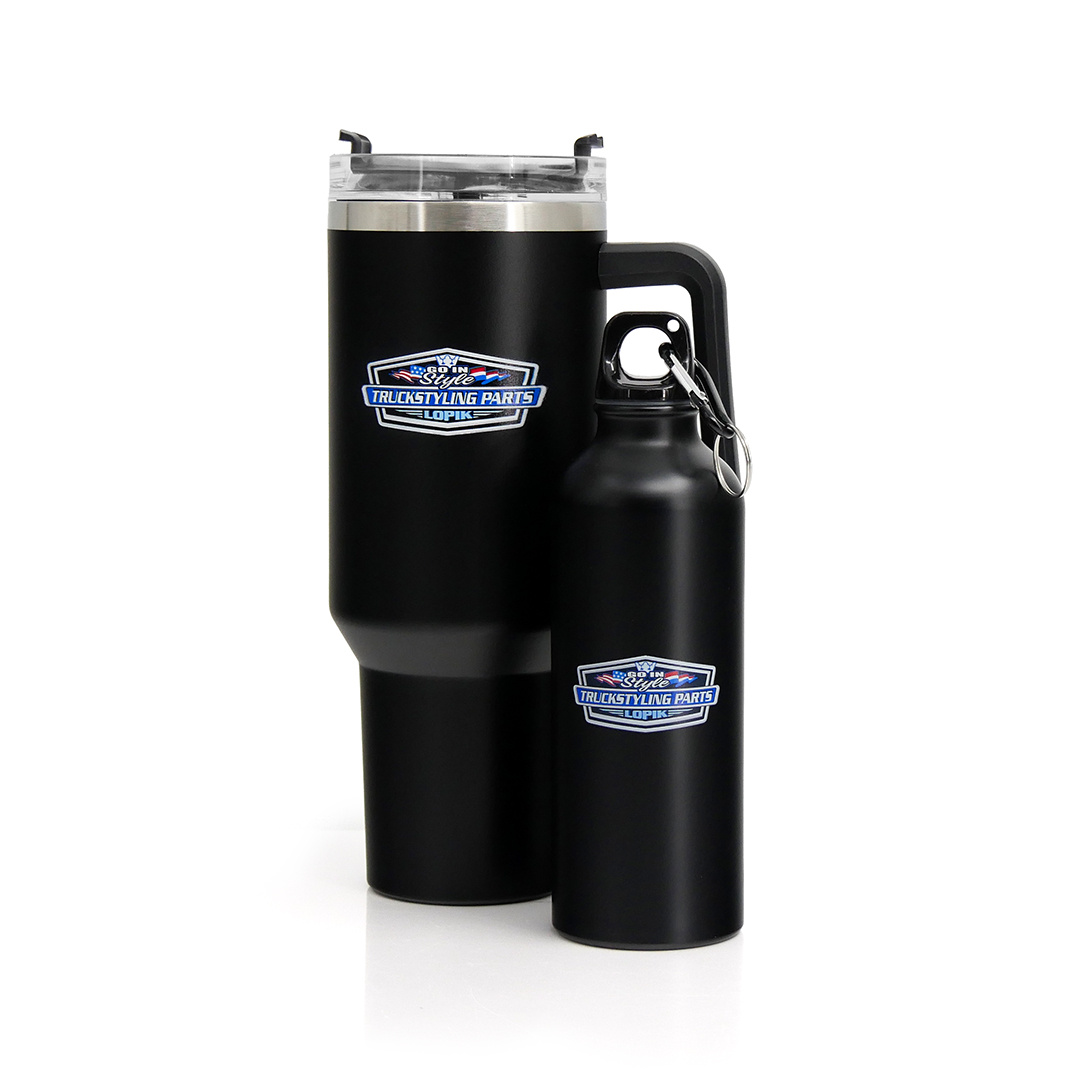 Waterfles metaal 500ml zwart