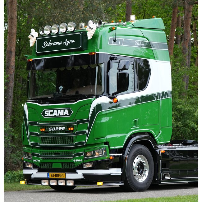 Top lamp lens Scania 2-series orange