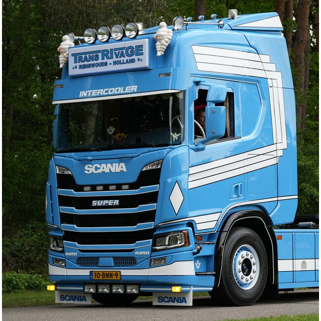 Scania spatlap wit (stuk)