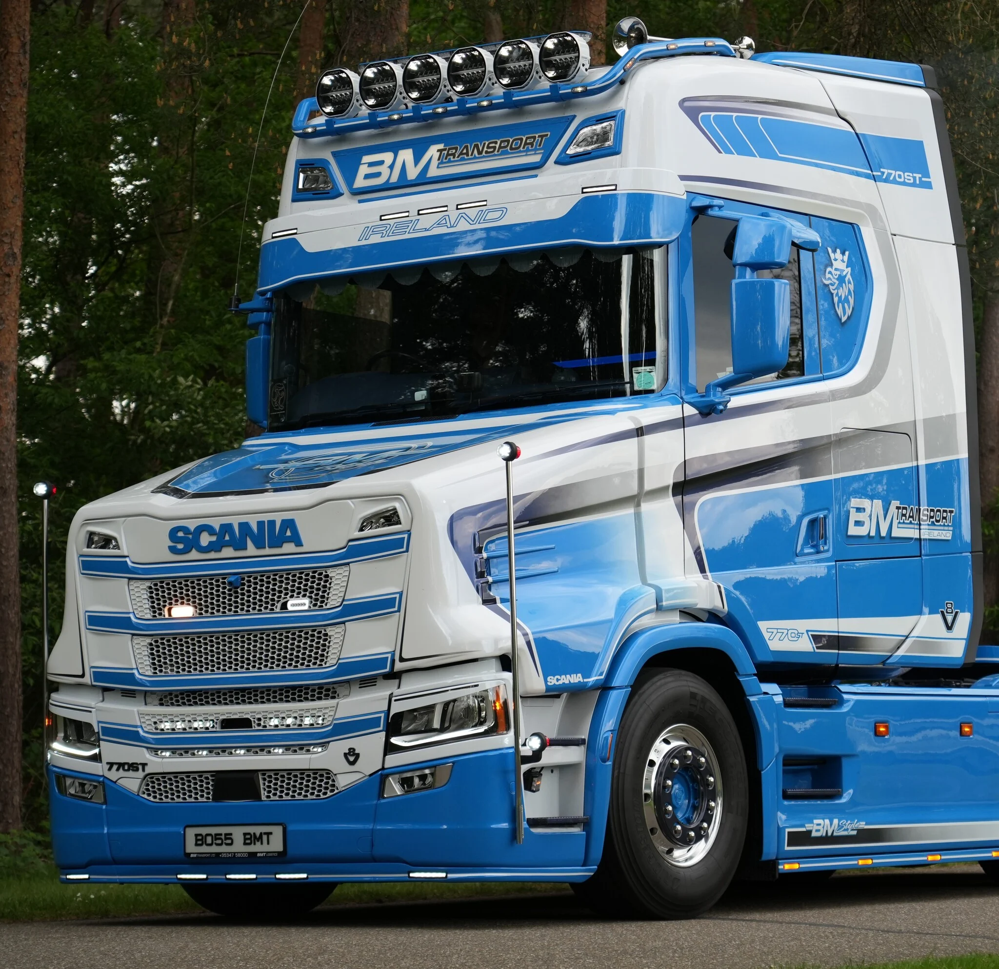 TruckStyle Sweden TSS solskydd, Scania NG, 35 cm