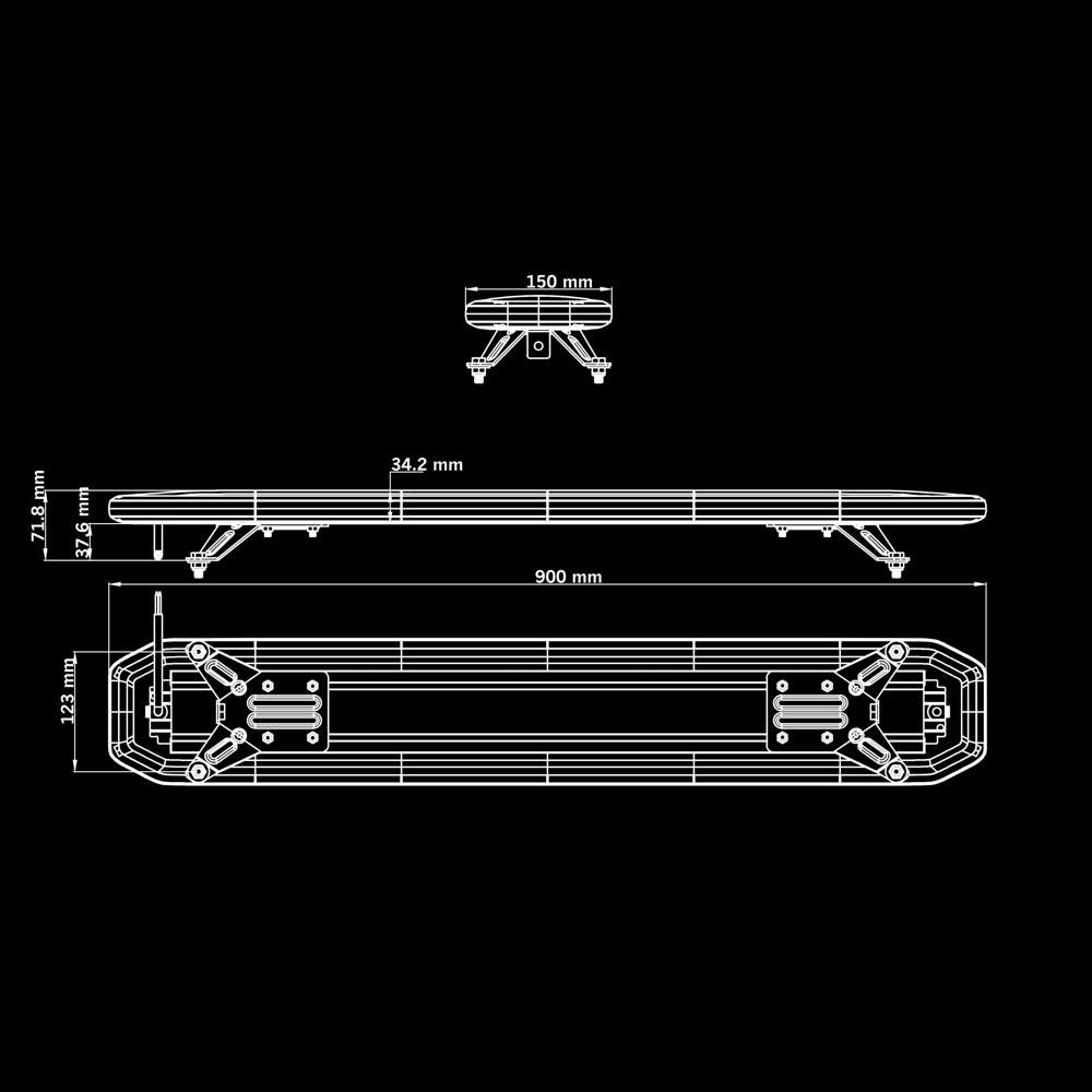 Skylord SKYN1 EXP Zwaailampbalk 900mm