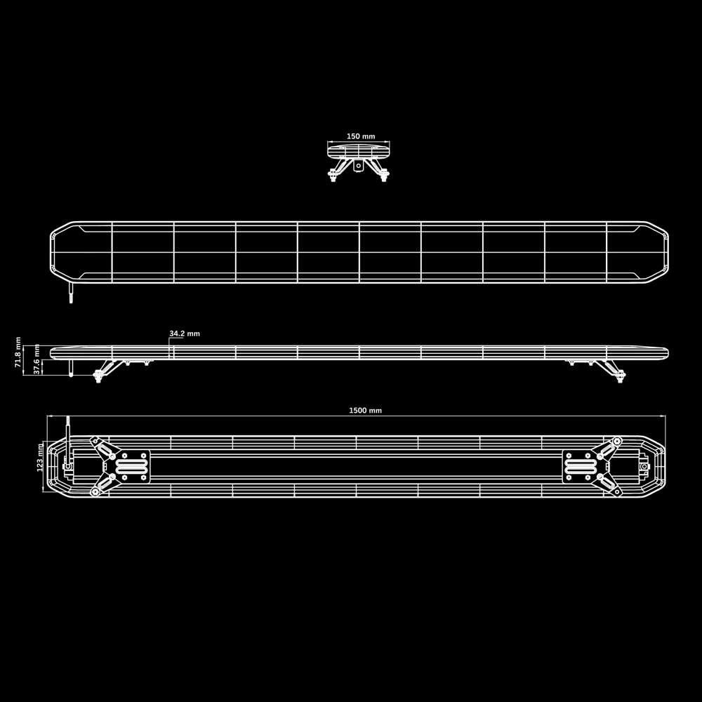 Skylord SKYN1 EXP Zwaailampbalk 1500mm