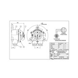 Surface mounted connection receptacle for ALDIS lamp (water tight, IP65)