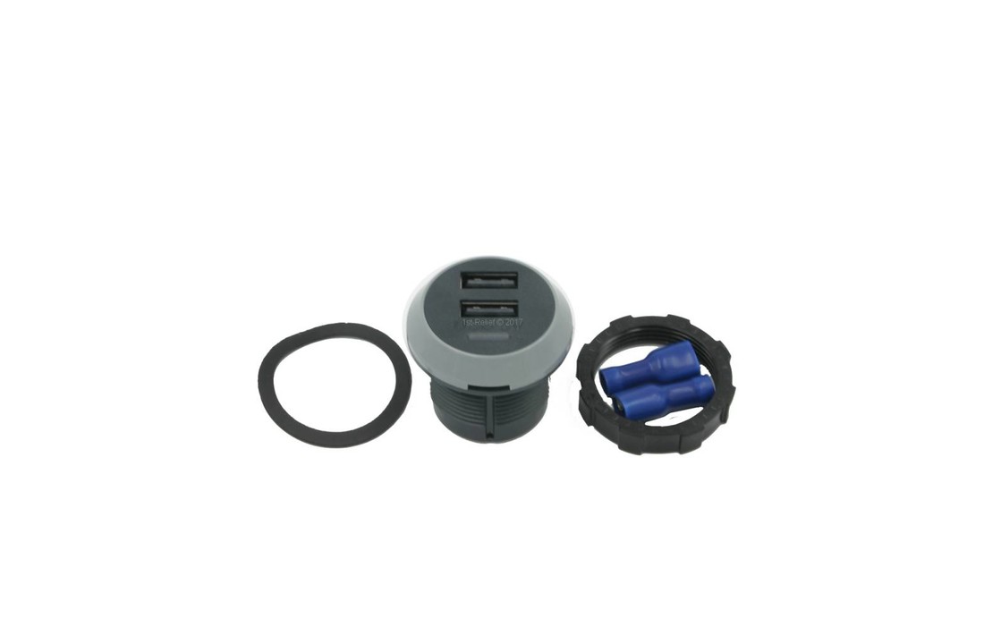 Caricatore USB 12/24 VDC per smartphone a bordo di uno yacht
