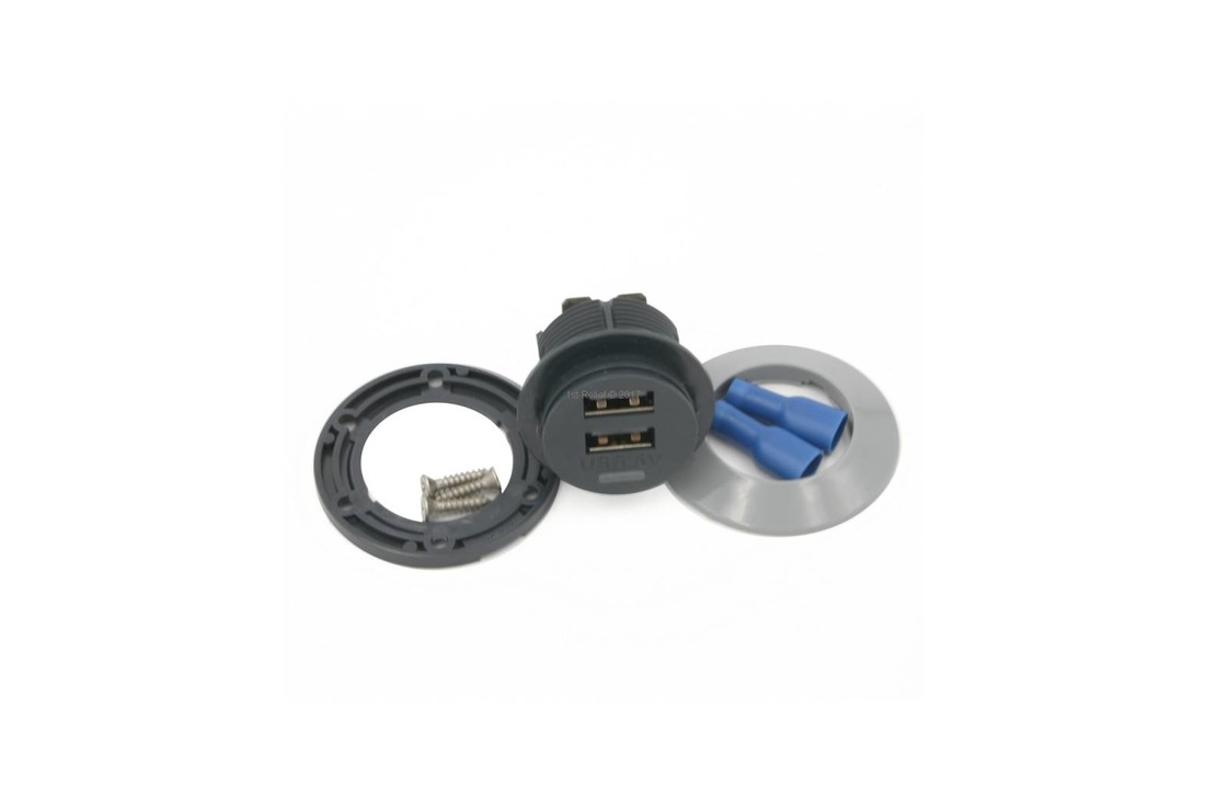 Caricatore USB 12/24 VDC per smartphone a bordo di uno yacht