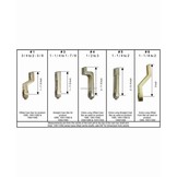 Replacement cam bars for lock and - or latch with threaded shaft