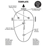 Luce LED bicolore 12 VDC - montaggio orizzontale