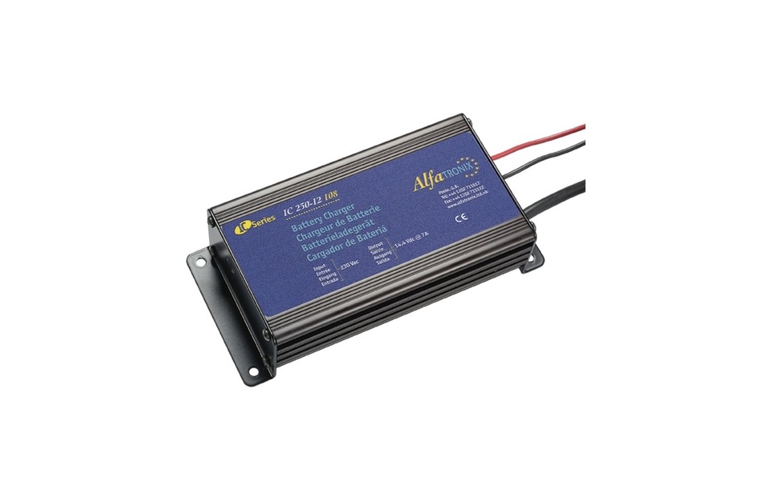 Cargador de batería de 230 VCA para 12-24 VCC