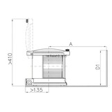LED Allround Navigationslicht / Laterne 780 - Signal rot