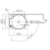 LED Allround Navigationslicht / Laterne 780 - Signal rot
