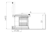 LED Allround Navigatieverlichting / Lantaarn 780 - Signaalgeel
