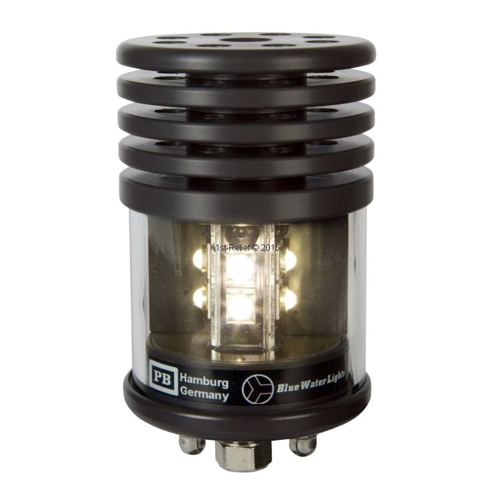 Cloud Fire Navigatielampje op zonne-energie, led-toplicht, boot, 0,5 nm, 360 graden ankerlicht met houder, IP67 waterdicht, voor vissersboten, navigatie, wit licht, rood licht en groen licht